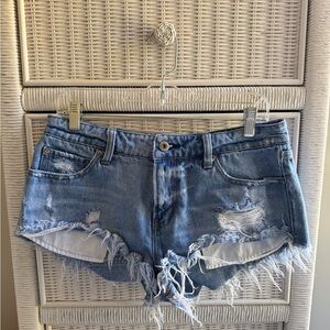 Pistola denim distressed shorts